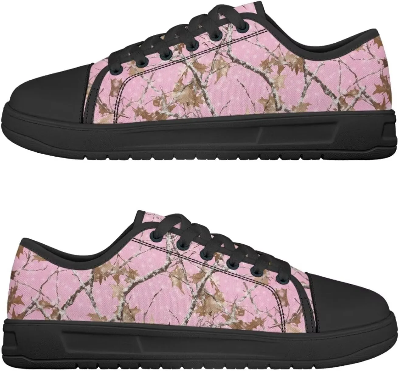 Canvar Shoes for Women Men Lace up Low Top Platform Sneakers for Walking Hiking Running