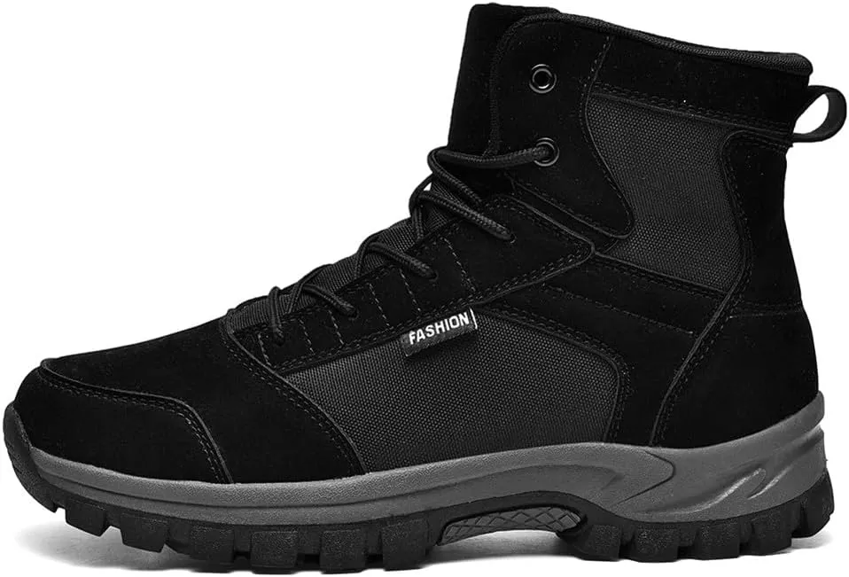 LEADER SHOW Men's Classic Desert Military Boots Lace Up Ankle High Top Casual Work Outdoor Hiking Shoes