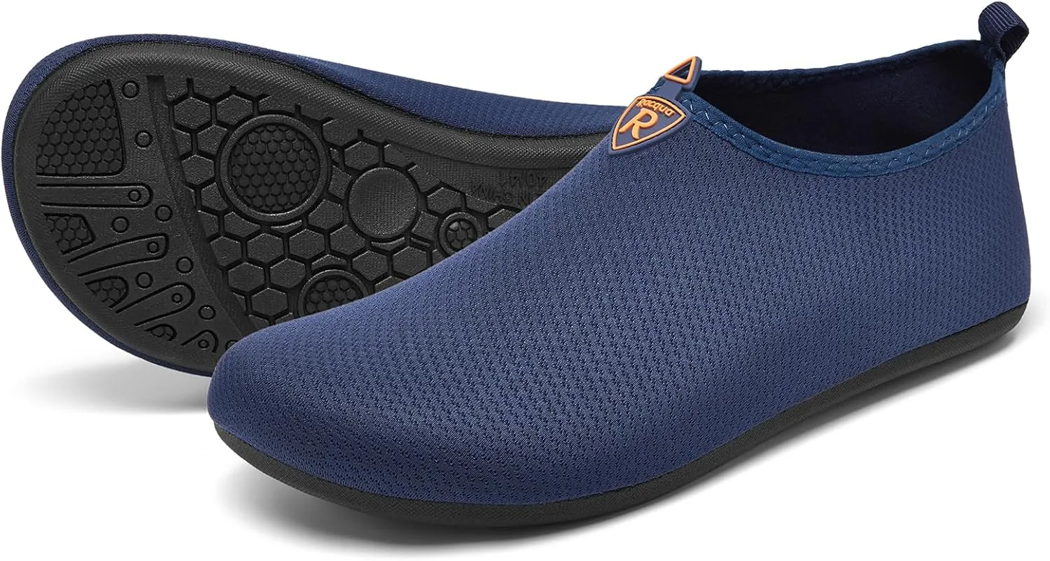 Racqua Men & Women Water Shoes Barefoot Quick-Dry Beach Swim Yoga Socks