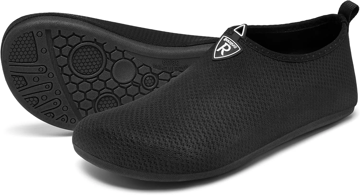 Racqua Men & Women Water Shoes Barefoot Quick-Dry Beach Swim Yoga Socks