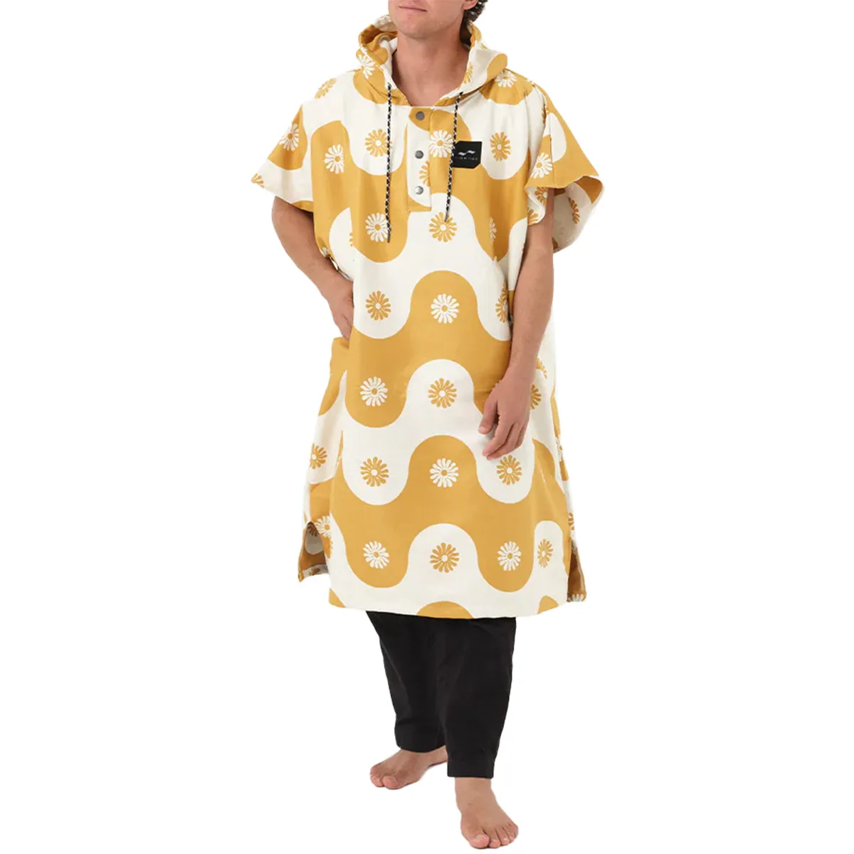 Slowtide Botanical Waves Performance Quick-Dry Hooded Changing Poncho
