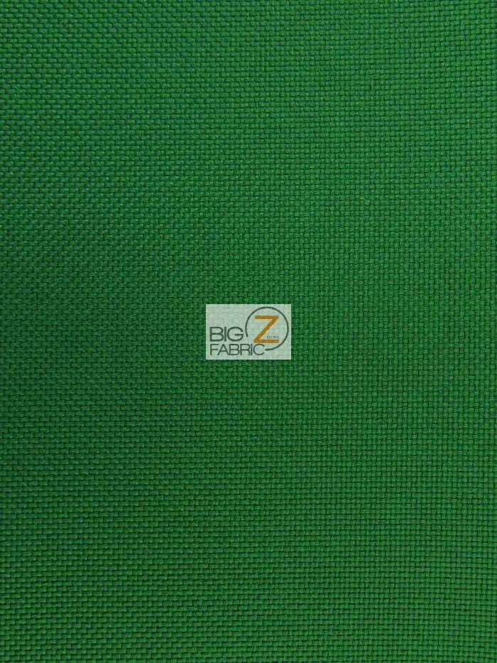 Solid Canvas Outdoor Waterproof PVC Backing Fabric / Hunter Green / Sold By The Yard Closeout!!!