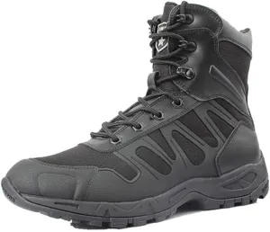 Tactical Boots, Ultralight Motion Mens Military Boots Outdoor Desert Waterproof Combat Shoes,Black- 45/UK 10.5/US 11