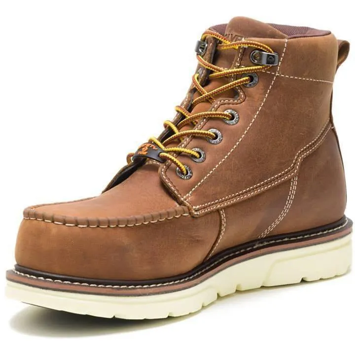 Wolverine Men's I-90 Durashock 6" Comp Toe WP Wedge Work Boot - Tan - W201097