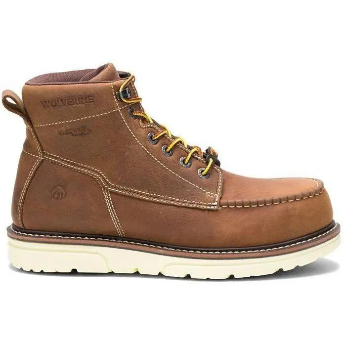 Wolverine Men's I-90 Durashock 6" Comp Toe WP Wedge Work Boot - Tan - W201097